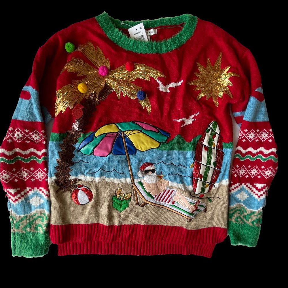 Hooked Up by IOT Juniors Beach Santa Holiday  Red
